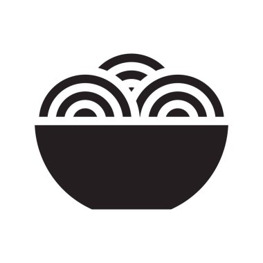 erişte glyph düz vektör simgesi