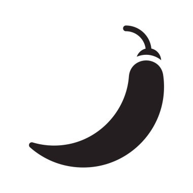 chili glyph düz vektör simgesi
