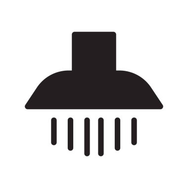 başlık glyph düz vektör simgesi