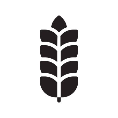 tane glyph düz vektör simgesi