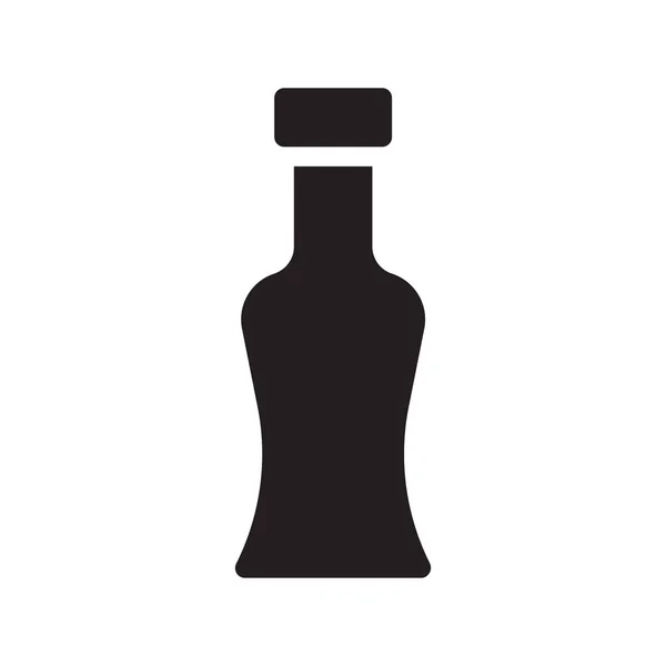 Sauce Glyphe Plat Vecteur Icône — Image vectorielle