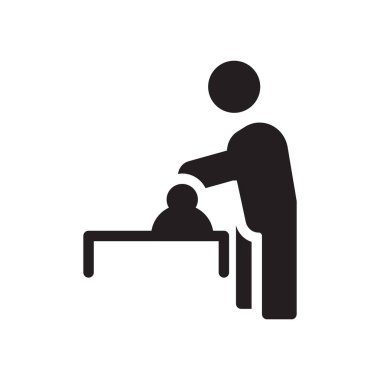 hizmet glyph düz vektör simgesi