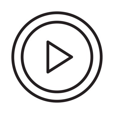 ince çizgi vektör simge oynamak