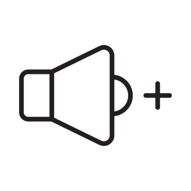 Hacim ince çizgi vektör simgesi ekle