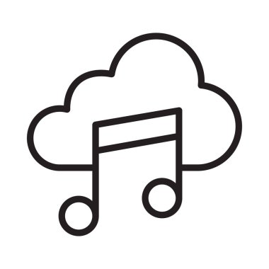 ince hat müzik vektör simge