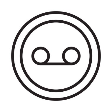 Medya ince çizgi vektör simgesi