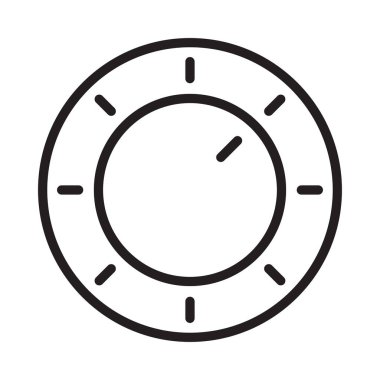 kontrol ince çizgi vektör simgesi