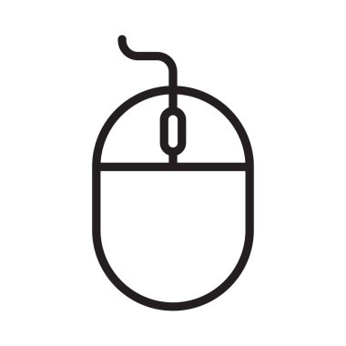 İnce çizgi vektör simge fare