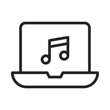 ince çizgi melodi vektör simge