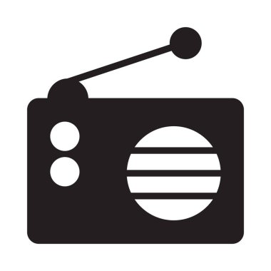 bant glif düz vektör simgesi