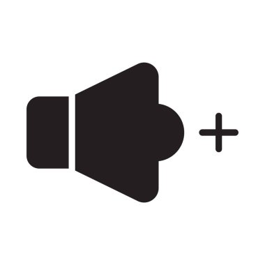 birim glif düz vektör simgesi ekle