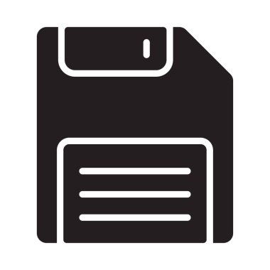 glif düz vektör simgesi Kaydet