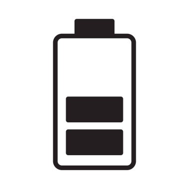 akümülatör glyph düz vektör simgesi