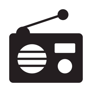 bant glif düz vektör simgesi