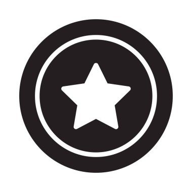 ödül glif düz vektör simge