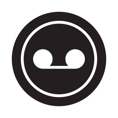 ortam glif düz vektör simgesi