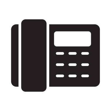 Sabit çizgi glif düz vektör simge