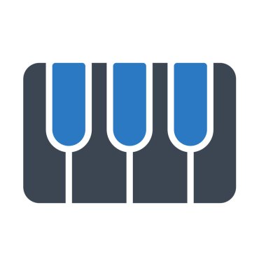 akor glif renk vektör simgesi