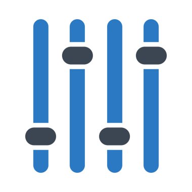 ayar glif renk vektör simgesi