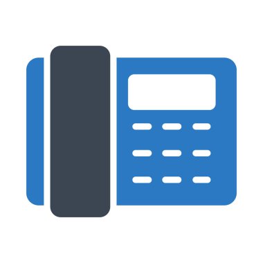 Sabit çizgi glif renk vektör simgesi