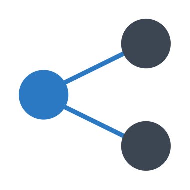 Ağ glif renk vektör simgesi