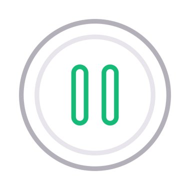 ince renk çizgisi vektör simgesini Duraklat