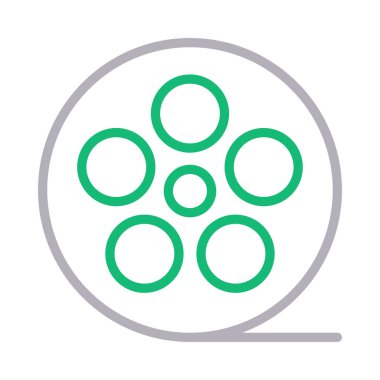 kamera ince renk çizgisi vektör simgesi