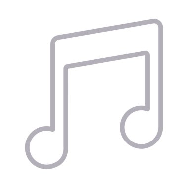 melodi ince renk çizgisi vektör simgesi