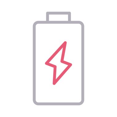 güç ince renk çizgisi vektör simgesi