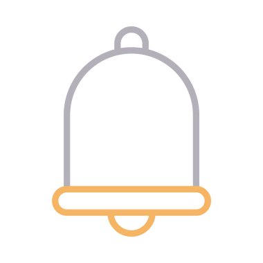 alarm ince renk çizgisi vektör simgesi