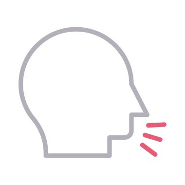 ince renk çizgi vektör simgesi konuşmak