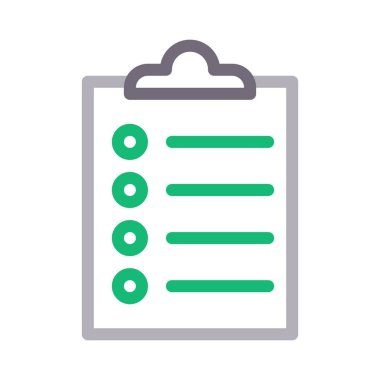 liste ince renk çizgisi vektör simgesi