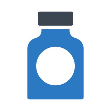 sembol glif renk vektör şişe