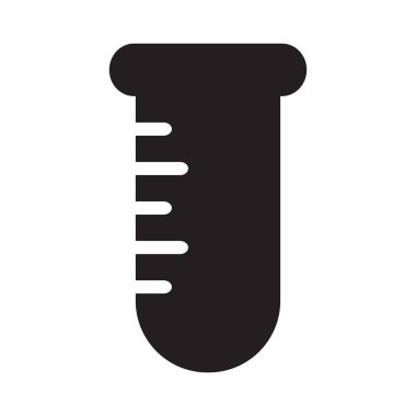 test tüp glif simge vektör