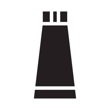 Yapıştır glif düz vektör simgesi