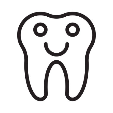 ince hat diş simge vektör