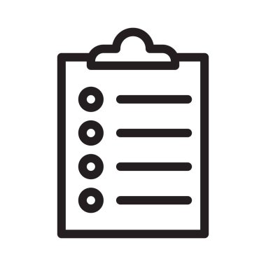 liste ince çizgi vektör simgesi