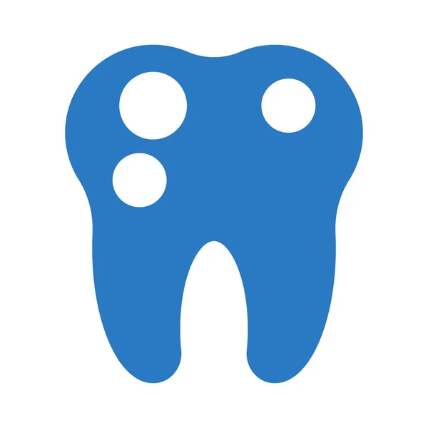 Δόντια Πόνος Γλύφου Χρώμα Διανυσματικό Εικονίδιο — Διανυσματικό Αρχείο