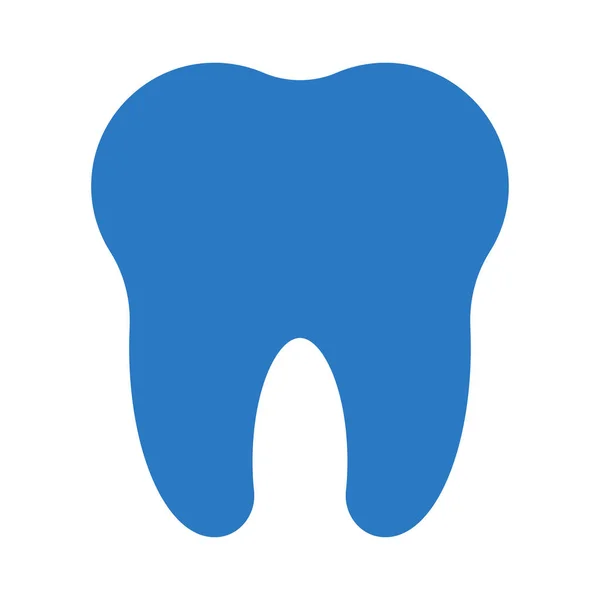 Иконка Вектора Цвета Зубного Глифа — стоковый вектор