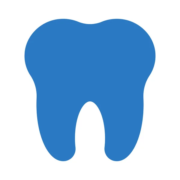 Иконка Вектора Цвета Зубного Глифа — стоковый вектор