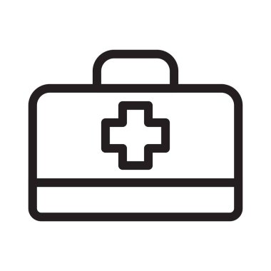 Evrak çantası İnce Satır Vektörü Simgesi