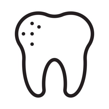 oral ince çizgi vektör simgesi