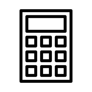 Muhasebe ince çizgi vektör simgesi