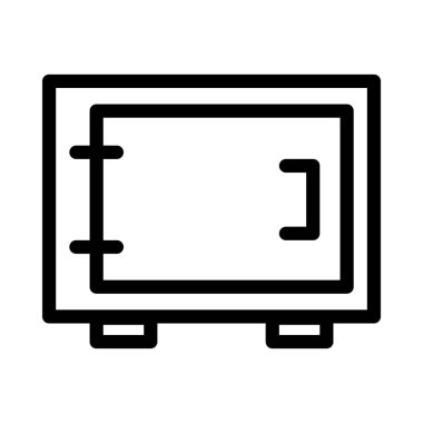 ince çizgi dolap simge vektör