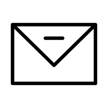 ileti ince çizgi vektör simgesi