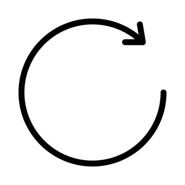 İnce çizgi vektör simge Yenile