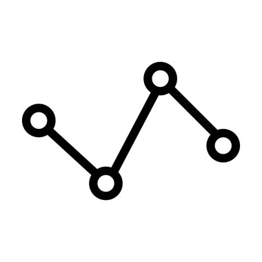 Analitik grafik ince çizgi vektör simgesi