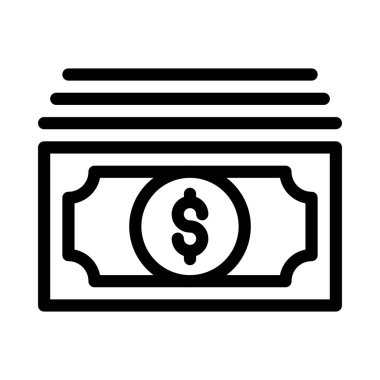 para ince çizgi vektör simgesi