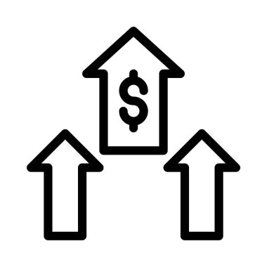 büyüme ince hat vektör simge