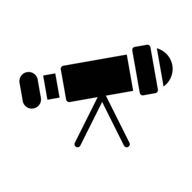 düz glif simge vektör